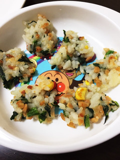 簡単納豆おやき♡離乳食・幼児食♡卵なし-レシピのメイン写真
