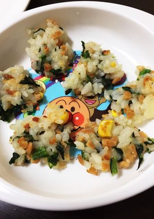 簡単納豆おやき♡離乳食・幼児食♡卵なし-レシピのメイン写真