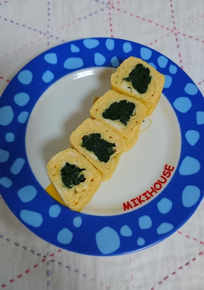 お弁当。卵焼き、ほうれん草巻き-レシピのメイン写真