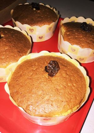 レーズンとクルミのカップケーキ-レシピのメイン写真