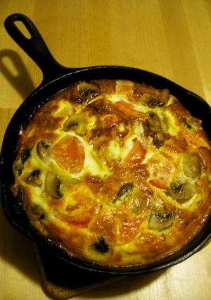 トマト入り野菜満載フリッタータ-レシピのメイン写真