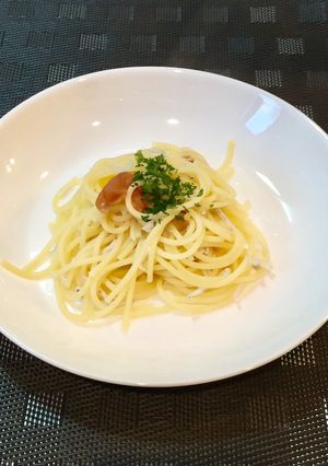 塩水ソース◎しらすと梅のスパゲティ-レシピのメイン写真