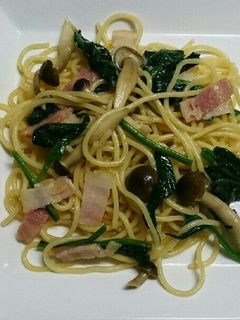 簡単☆ほうれん草としめじの和風スパゲティ-レシピのメイン写真
