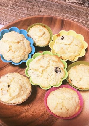 豆乳おからカップケーキ・レーズン入り-レシピのメイン写真