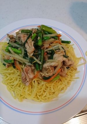 ニラたっぷりあんかけ焼きそば-レシピのメイン写真