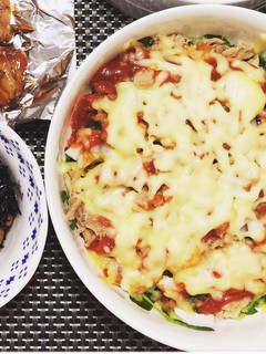 電子レンジだけ!簡単豆苗チーズ焼き-レシピのメイン写真