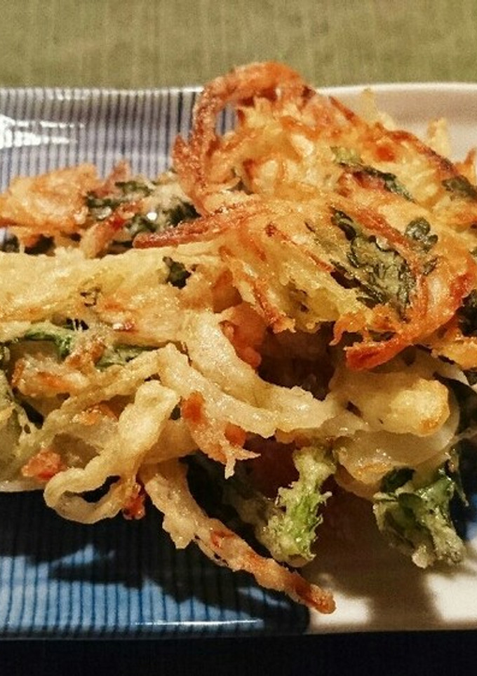 菜種油☆玉ねぎと桜エビと春菊のかき揚げ-レシピのメイン写真