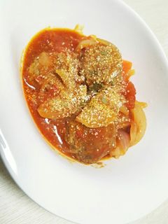団子バーグのトマト煮-レシピのメイン写真