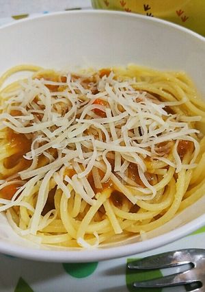 簡単アレンジ☆カレーパスタ グラタン風-レシピのメイン写真