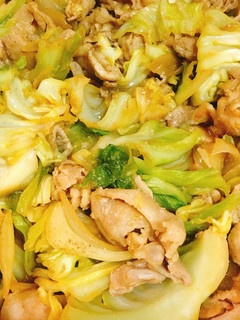 豚バラとキャベツと玉ねぎの味噌炒め!-レシピのメイン写真