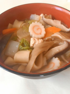 寒い日に!おきりこみうどん-レシピのメイン写真