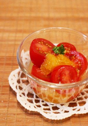 ミニトマトと伊予柑のサラダ-レシピのメイン写真