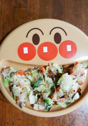 2歳　ランチ　アレンジ色々お好み焼-レシピのメイン写真