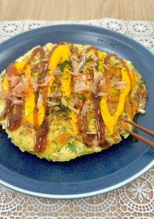 インスタ映え！？濃厚お好み焼き-レシピのメイン写真