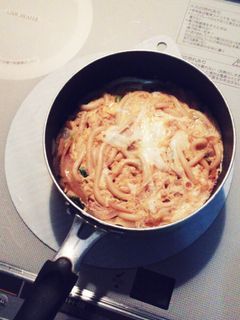 うどんの卵とじ(玉子丼風)-レシピのメイン写真