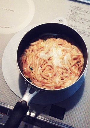 うどんの卵とじ(玉子丼風)-レシピのメイン写真