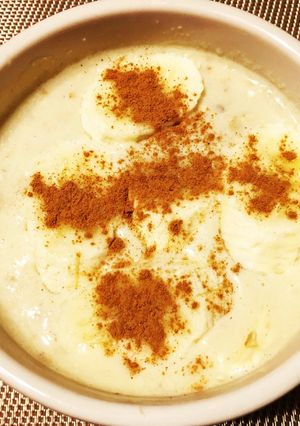 レンジで即席 バナナオートミールミルク粥-レシピのメイン写真