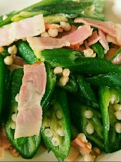 おくらベーコン炒め★-レシピのメイン写真