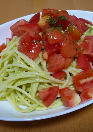 アボカドとクリームチーズの冷製パスタ-レシピのメイン写真