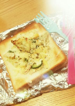 オープンホットサンド-レシピのメイン写真