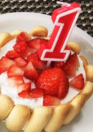 1歳お誕生日ケーキ-レシピのメイン写真