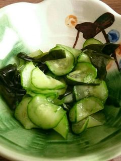 胡瓜とわかめの酢の物-レシピのメイン写真