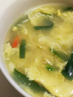 簡単本格♡餅入り!ニラたっぷり中華スープ-レシピのメイン写真