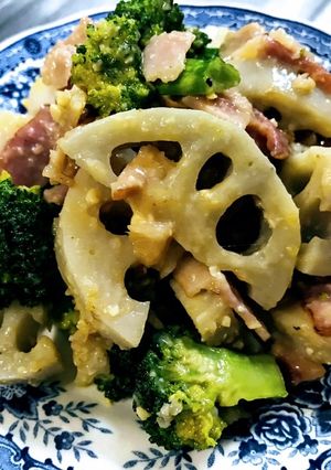 蓮根とブロッコリーの味噌マヨ♪-レシピのメイン写真