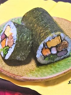 お花の飾り巻き寿司!節分!恵方巻にも!-レシピのメイン写真