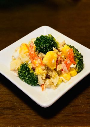 ブロッコリーの梅ツナマヨサラダ-レシピのメイン写真