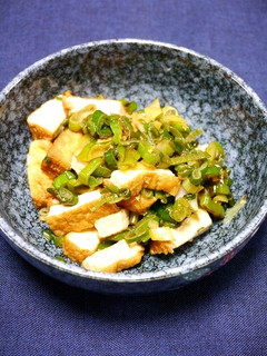 簡単!青ネギと厚揚げの和風炒め-レシピのメイン写真