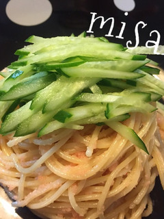 サラダ感覚☆明太マヨパスタ-レシピのメイン写真