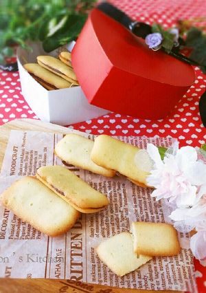 ホワイトデーに♥チョコサンドラングドシャ-レシピのメイン写真
