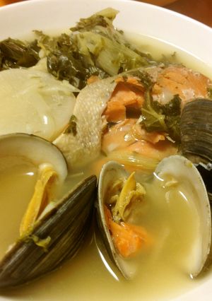 ホンビノス貝の魚介スープ-レシピのメイン写真