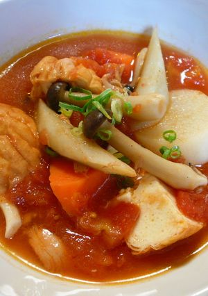 和素材のトマトツナシチュー-レシピのメイン写真