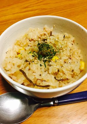 簡単☆ツナとコーンの炊き込みご飯☆お弁当-レシピのメイン写真