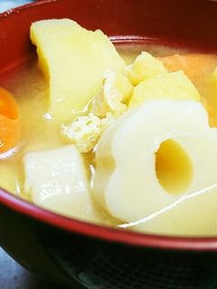 *もちもち♪すいとん風お味噌汁*-レシピのメイン写真