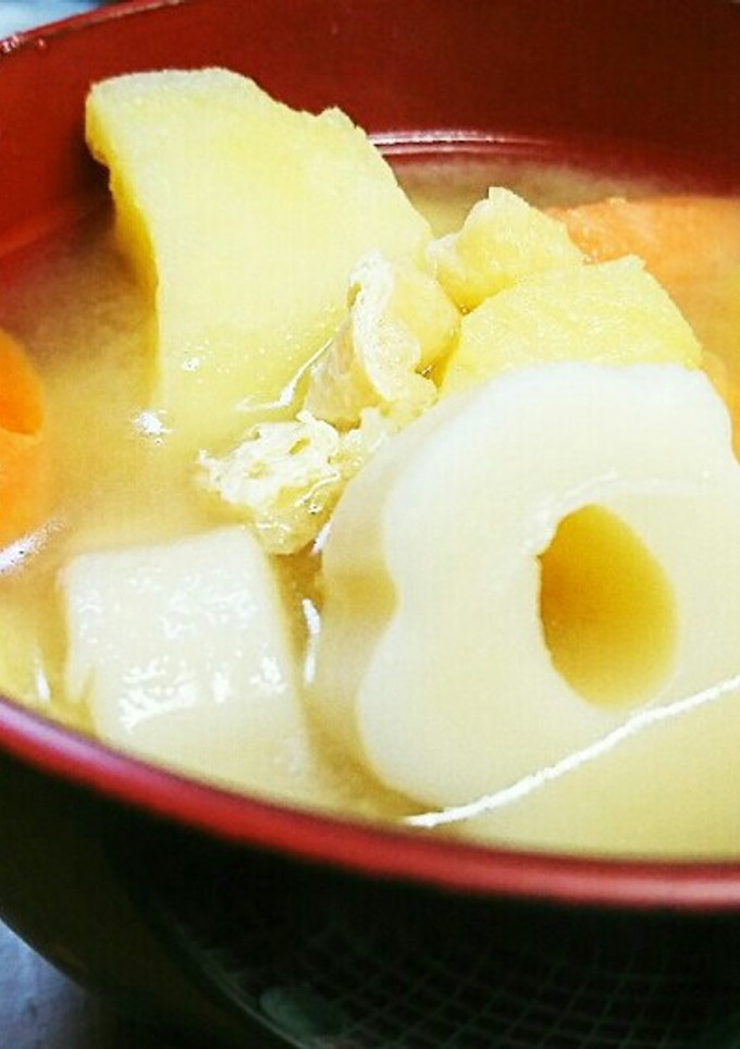 ＊もちもち♪すいとん風お味噌汁＊-レシピのメイン写真