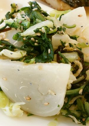 南房総市給食◆かぶの塩昆布和え-レシピのメイン写真