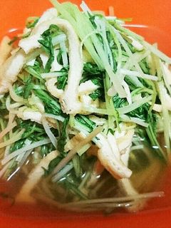 あっさり◎水菜と油揚げの京風炊いたん◎-レシピのメイン写真