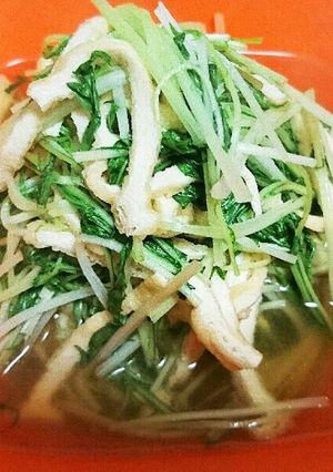 あっさり◎水菜と油揚げの京風炊いたん◎-レシピのメイン写真