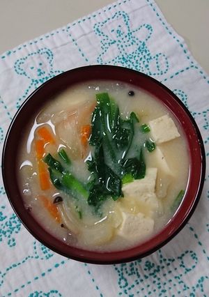 味噌汁。(減塩)-レシピのメイン写真
