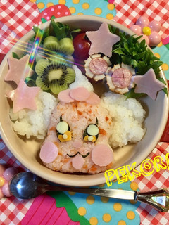 キャラ弁☆プリキュアアラモード☆ペコリン-レシピのメイン写真