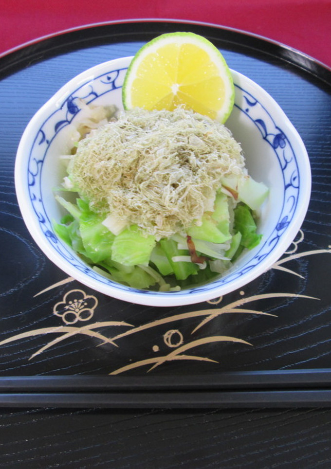 春キャベツととろろ昆布のサッと煮＊うま塩-レシピのメイン写真