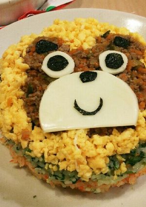 お誕生日に。栄養満点！くまさんご飯☆-レシピのメイン写真