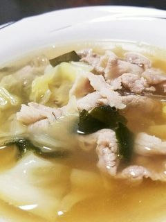 簡単☆キャベツと豚肉のコンソメスープ♪-レシピのメイン写真