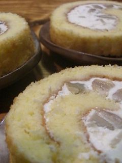 マロンロール☆栗たっぷりの巻-レシピのメイン写真