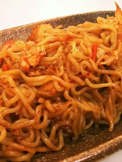 包丁なし。キムチ焼そば♥-レシピのメイン写真