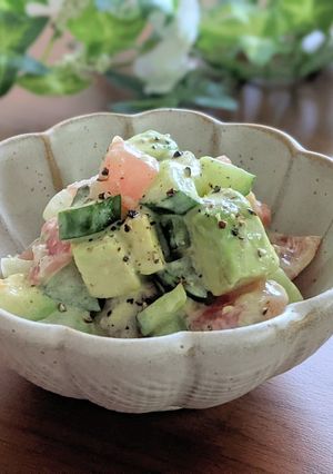 アボカドとトマトのコロコロサラダ-レシピのメイン写真