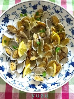 レンジで♪簡単!アサリの酒蒸し-レシピのメイン写真